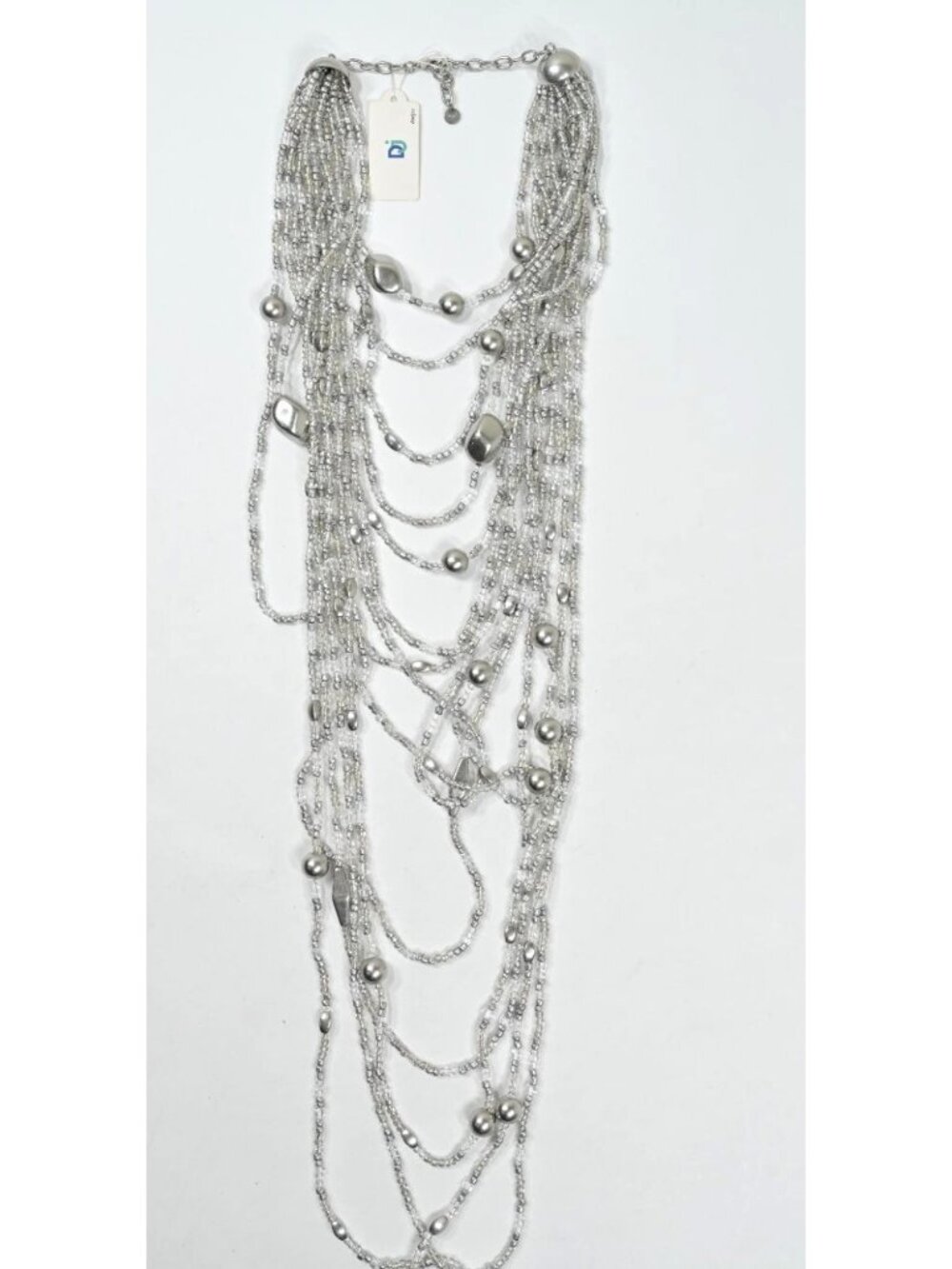 Daejee Beaded Edie Cascade Layered Necklace in Metal - Picture 4 of 4